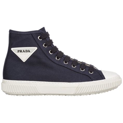 prada sneaker blau|prada high top sneakers women's.